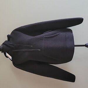 Evergreen Mens Black Fleece Pullover Sz Large